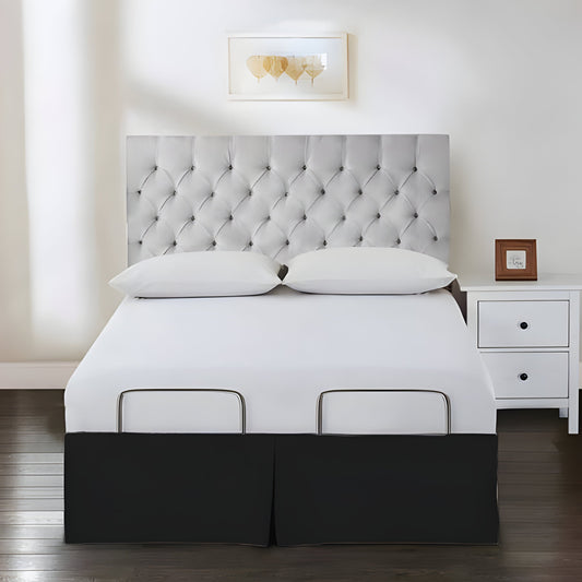 400TC Cotton Sateen Detachable Wrap Around Tailored Bed Skirt