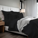 400TC Cotton Sateen Solid Duvet Cover Set