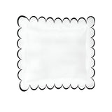 Allena 400TC Cotton Scallop Embroidery Sateen Solid Euro Sham
