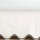 Scallop Embroidery Cotton Crib Skirt