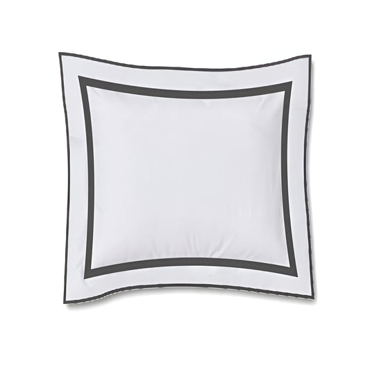 400TC Embroidery & Border Cotton Sateen Solid Euro Sham