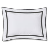 400TC Embroidery & Border Cotton Sateen Solid Pillow Sham