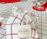 Linen Napkins - Grid Napkins Set of 4 & 8