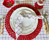 Linen Napkins - Grid Napkins Set of 4 & 8