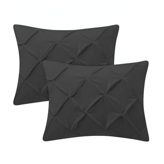 400TC Cotton Pintuck Sateen Solid Pillow Sham
