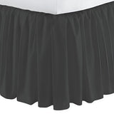 400TC Sateen Solid Cotton Gathered Bed Skirt