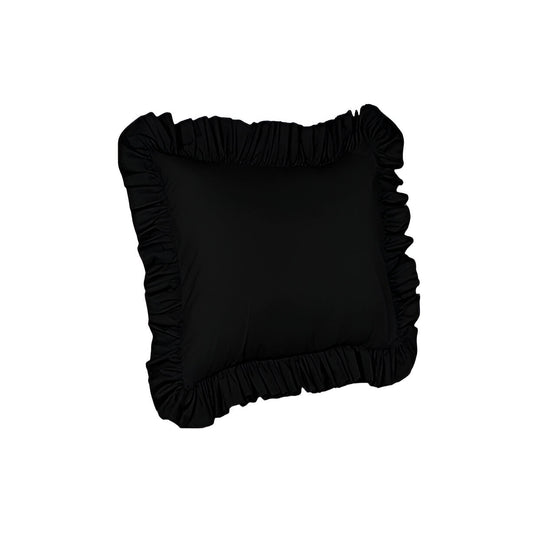 400TC Sateen Solid Cotton Ruffle Euro Sham