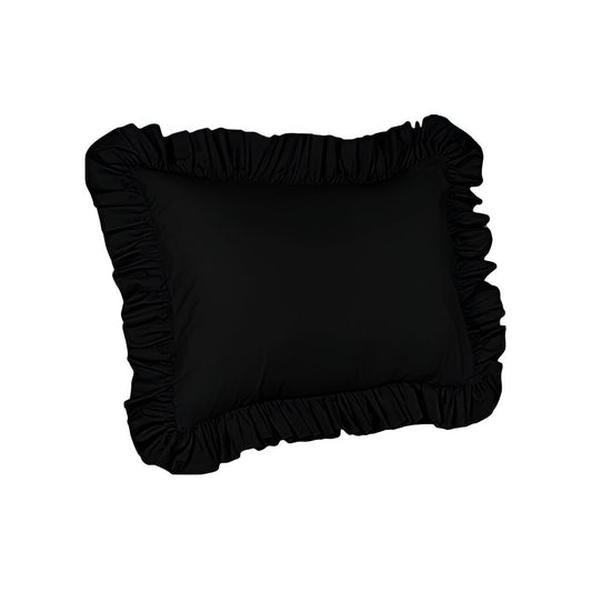 400TC Sateen Solid Cotton Ruffle Pillow Sham