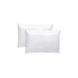 400TC Small Scallop Embroidery Cotton Pillowcases (Set Of 2)