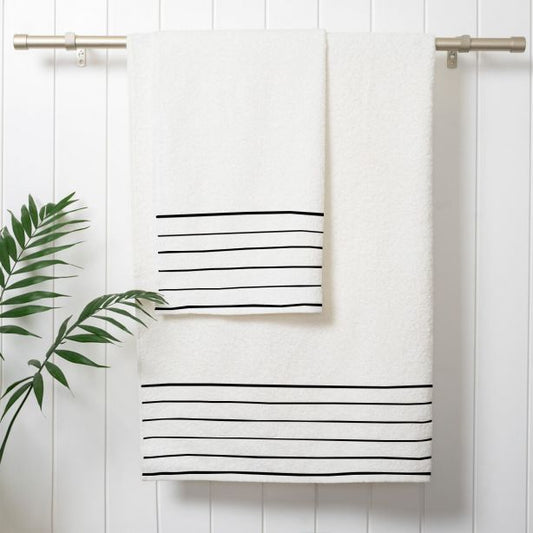 Smart Border Bath Towels (Set of 2)