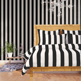 Stripe Border Frame Bedding Bundle Set