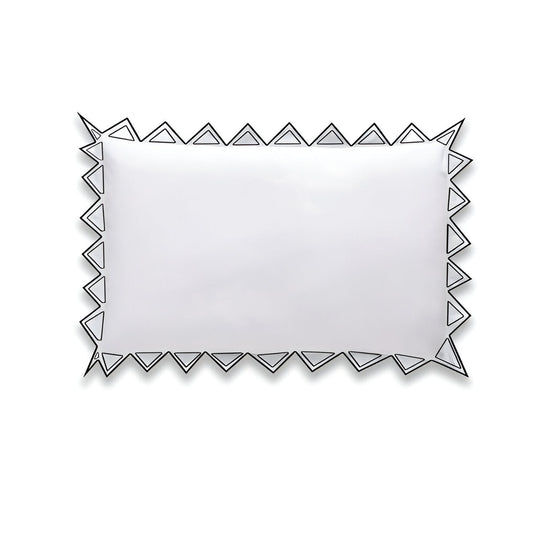 Ashley 400TC Cotton Traingle Embroidery Sateen Solid Pillow Sham
