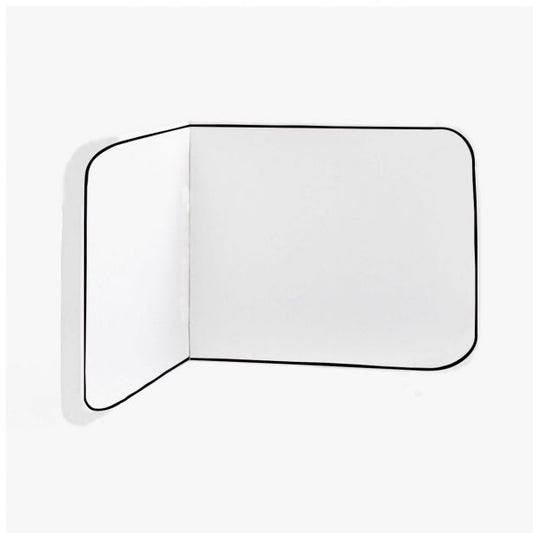 Wall Corner Rounded Dorm Bed Headboard In Embroidery Border With Self Adhesive Velcro Straps