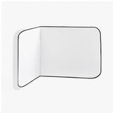 Wall Corner Rounded Dorm Bed Headboard In Embroidery Border With Self Adhesive Velcro Straps