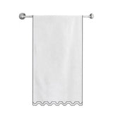 Zig & Zag U Shape Embroidered Bath Towels (Set of 2)