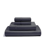 400TC Luxurious Triple Embroidery Sateen Solid Cotton Sheet Set