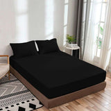 400TC Sateen Solid Cotton Fitted Sheet
