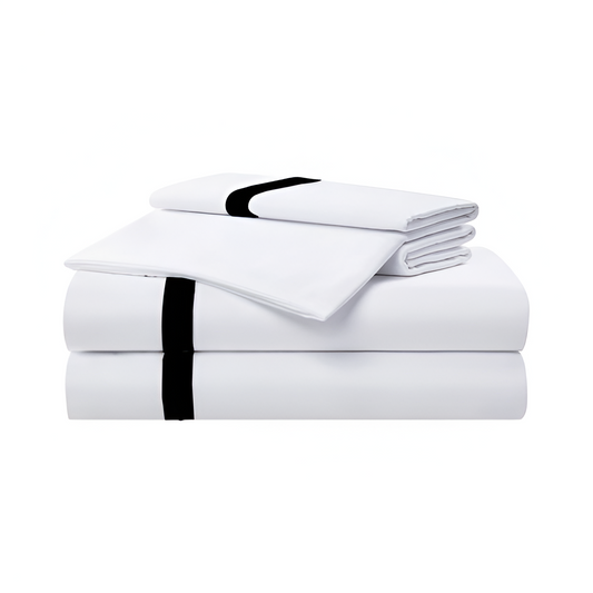 400TC Cotton Sateen Border Frame Sheet Set