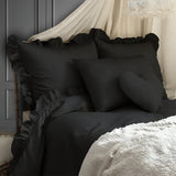 400TC Cotton Sateen Ruffle Sheet Set