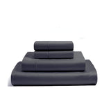 400TC Luxurious Single Embroidery Sateen Solid Cotton Sheet Set