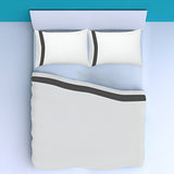 400TC Border Frame Cotton Sateen Pillowcases (Set Of 2)