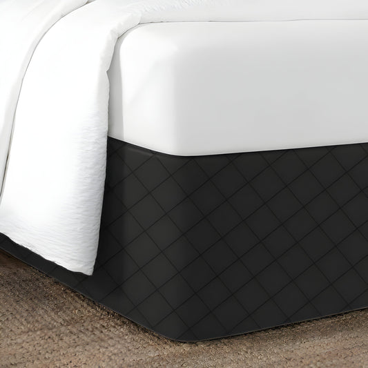 Continuous Wrap Diamond Quilted Bed skirt