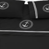 400TC Cotton Anchor Embroidery Boating Sheet Set