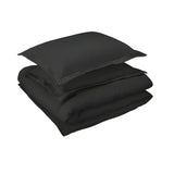 400TC Cotton Luxurious Double Embroidery Sateen Solid Duvet Cover Set