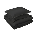 400TC Cotton Luxurious Single Embroidery Sateen Solid Duvet Cover Set