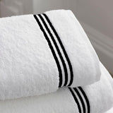 Cotton Triple Embroidered Bath Towels (Set of 2)