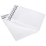 400TC Double Wavy Embroidered Cotton Pillowcases (Set of 2)