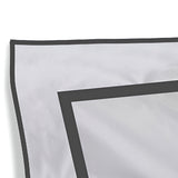 400TC Embroidery & Border Cotton Sateen Solid Pillow Sham