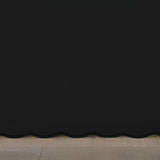 400TC Sateen Solid Cotton Luxurious Scallop Embroidery Tailored Bed Skirt