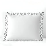 400TC Reverse U Shape Embroidery Cotton Solid Euro Sham