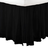 400TC Sateen Solid Cotton Fringe Ruffle Bed Skirt