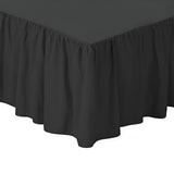 400TC Sateen Solid Cotton Gathered Bed Skirt