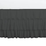 400TC Sateen Solid Cotton Ruffle Bed Skirt