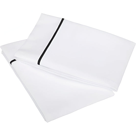 400TC Single Embroidery Cotton Sateen Pillowcases (Set Of 2)