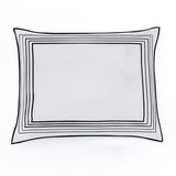 Smart Border 400TC Cotton Embroidery Sateen Solid Pillow Sham