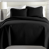 Square Knitted Cotton Coverlet