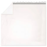 400TC Wavy Embroidery & Border Cotton Sateen Solid Sheet Set