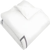 400TC Cotton Double Embroidery Sateen Solid Duvet Cover Set