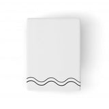 Double Wavy Embroidered Cotton Bath Towels (Set of 2)