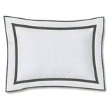 400TC Embroidery & Border Cotton Sateen Solid Duvet Cover Set