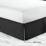400TC Sateen Solid Cotton Tailored Bed Skirt