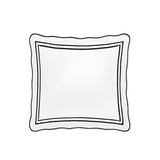 400TC Wavy Embroidery & Border Cotton Sateen Solid Duvet Cover Set