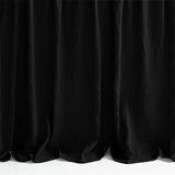 400TC Cotton Sateen Solid Textured Ruffle Bedspread Set