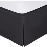 400TC Sateen Solid Cotton Wrap Around Tailored Bed Skirt
