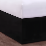 400TC Sateen Solid Cotton Wrap Around Tailored Bed Skirt