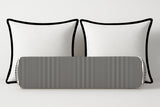 Ticking Stripe Velvet Bolster Pillow Cover